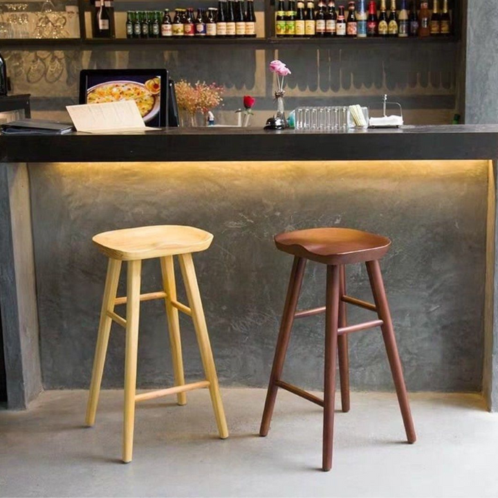 GERMEIN Solid Wood Bar Stool