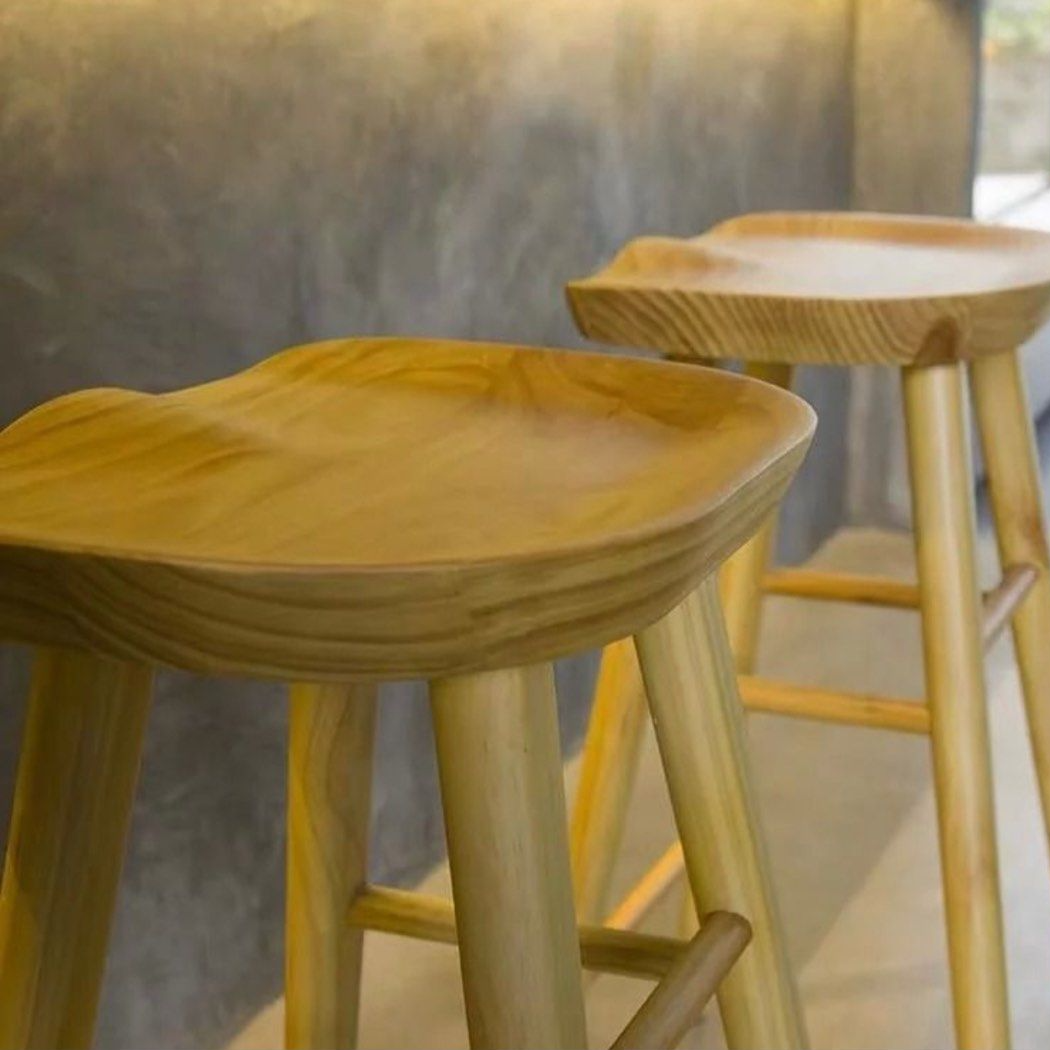 GERMEIN Solid Wood Bar Stool