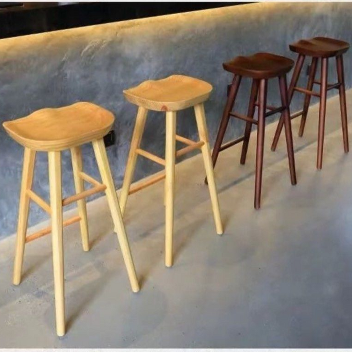 GERMEIN Solid Wood Bar Stool