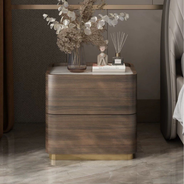 DUXTON Walnut Bedside Table