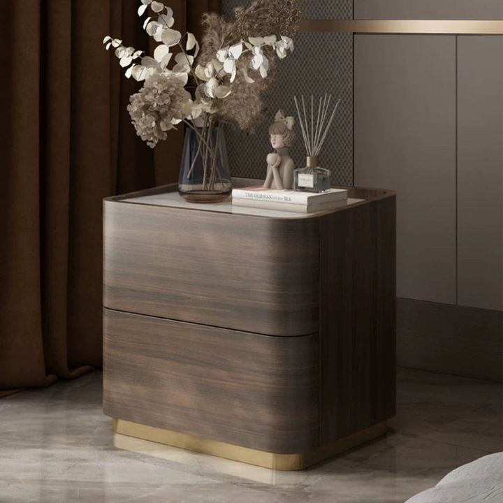 DUXTON Walnut Bedside Table