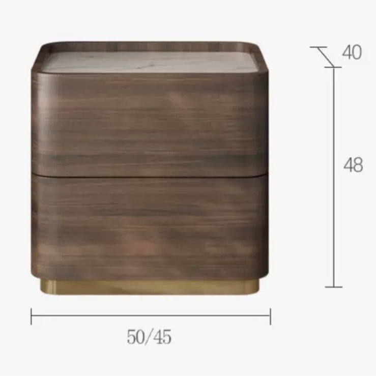 DUXTON Walnut Bedside Table
