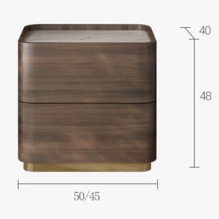 DUXTON Walnut Bedside Table