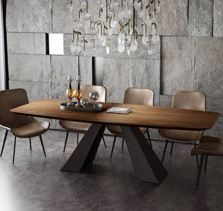 FRAZIER Walnut Wood Dining Table