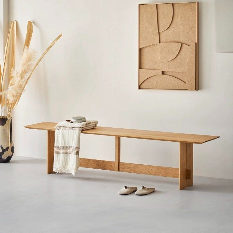 ENOCH Modern Solid Wood Bench