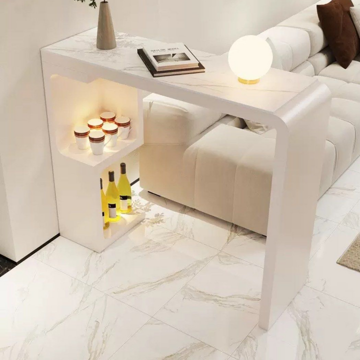 EMBER Modern Bar Table With Storage