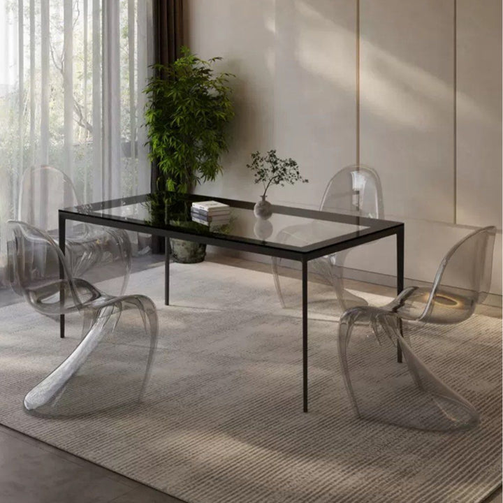 EUORE Modern Glass Dining Table