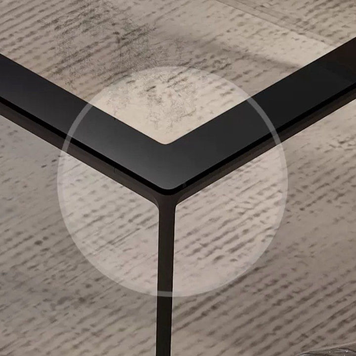 EUORE Modern Glass Dining Table