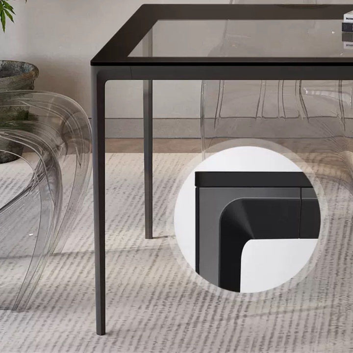 EUORE Modern Glass Dining Table