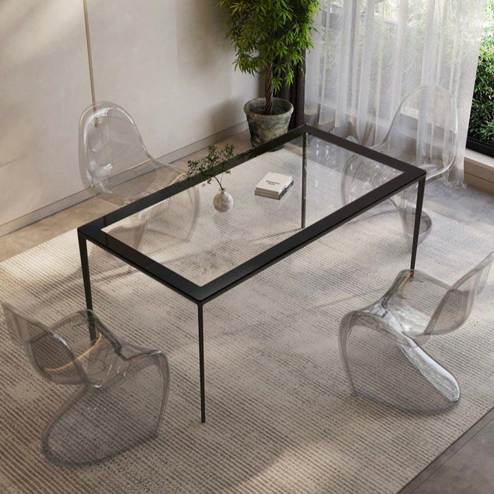 EUORE Modern Glass Dining Table
