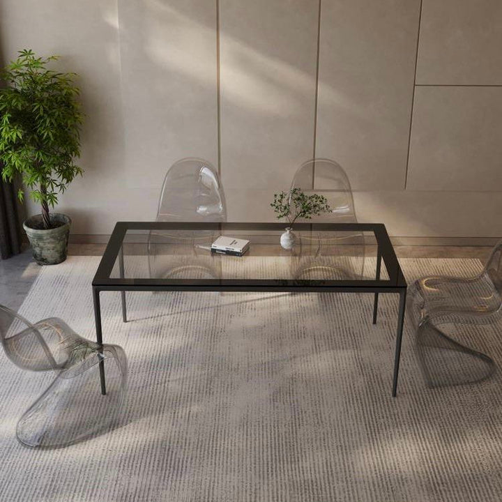 EUORE Modern Glass Dining Table