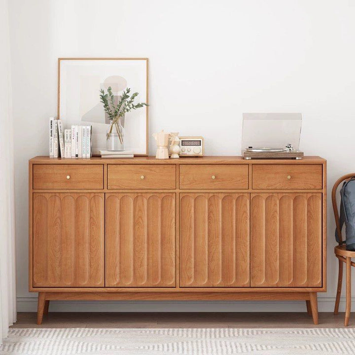 EURON Japandi Solid Wood Shoe Cabinet