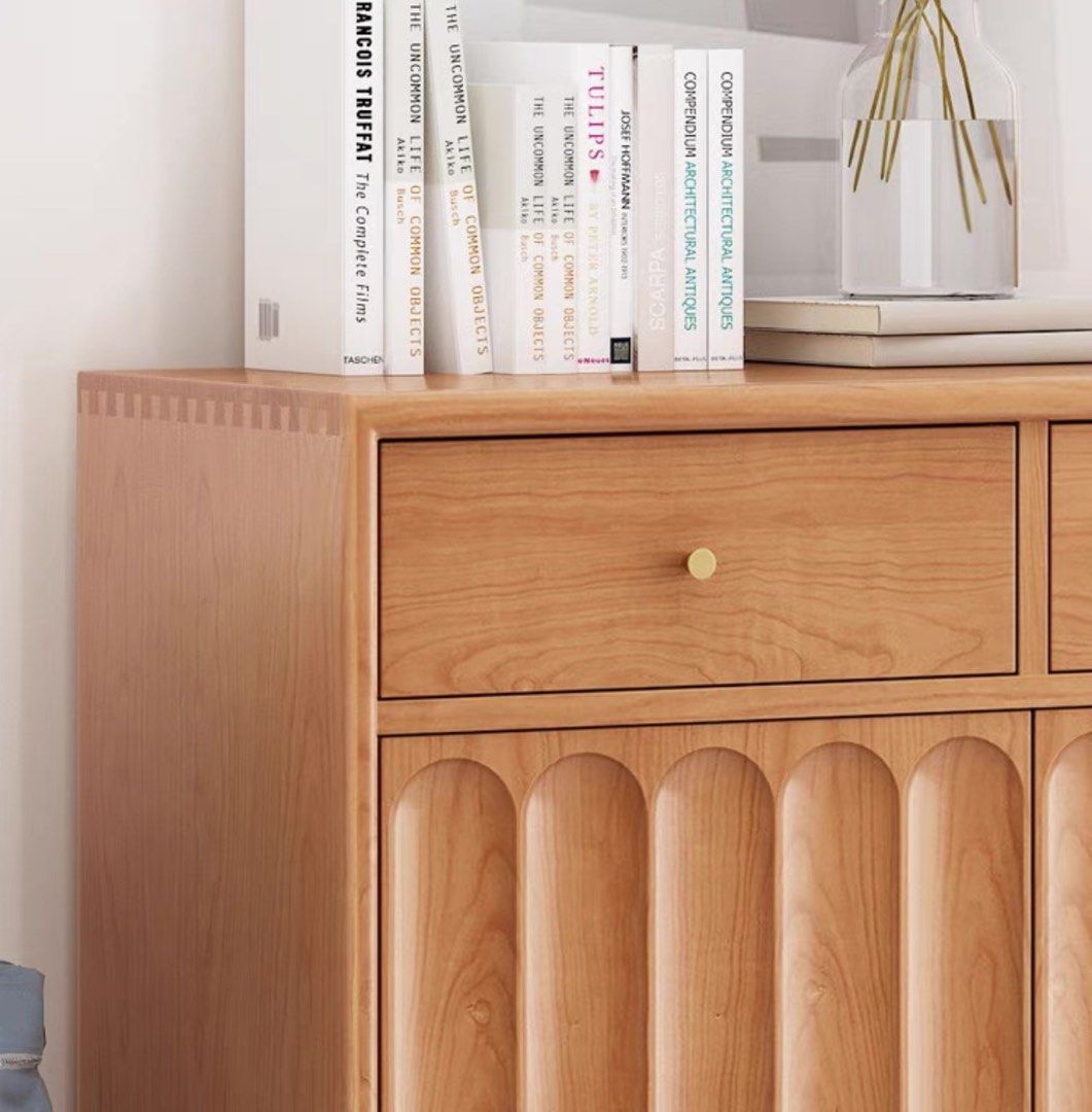 EURON Japandi Solid Wood Shoe Cabinet