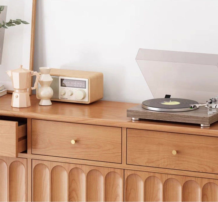EURON Japandi Solid Wood Shoe Cabinet