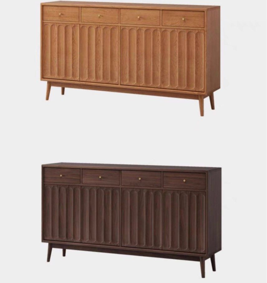EURON Japandi Solid Wood Shoe Cabinet