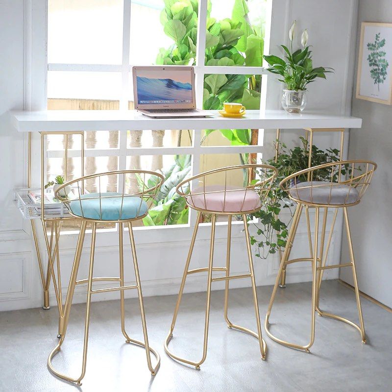 EVELYN Metal Bar Stool (Set of 2)