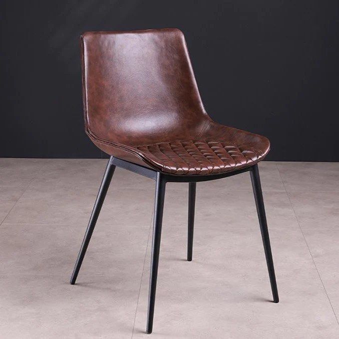 MAREK Leather Dining Chair (set of 2) - Radical Homes Singapore