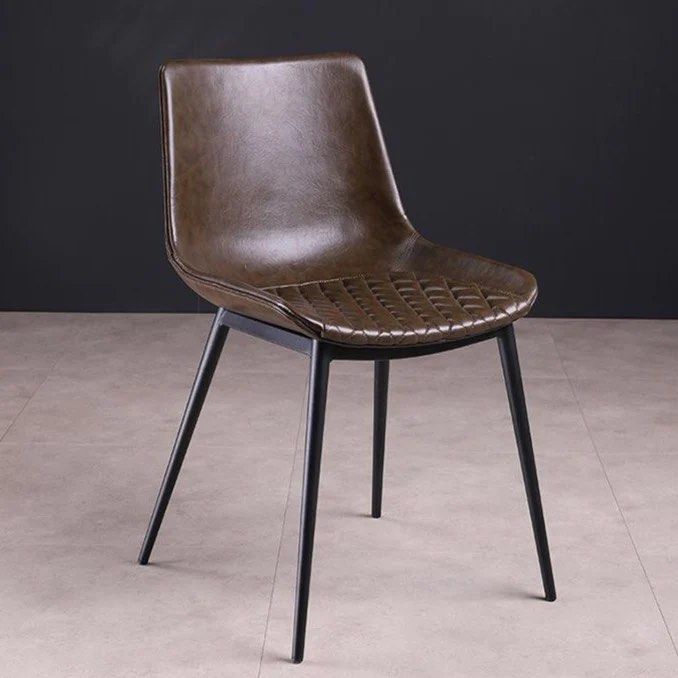 MAREK Leather Dining Chair (set of 2) - Radical Homes Singapore