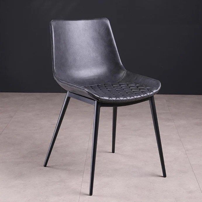 MAREK Leather Dining Chair (set of 2) - Radical Homes Singapore