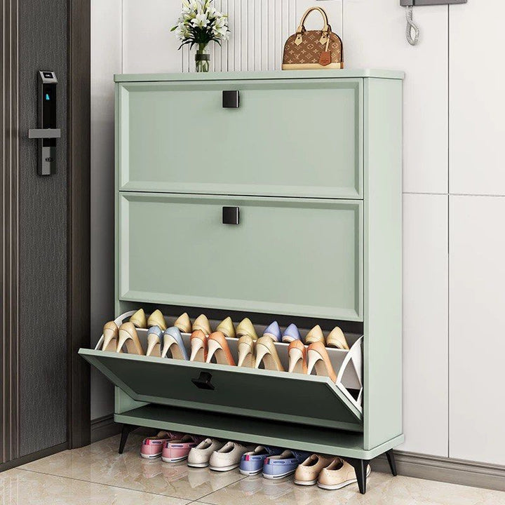 EVORA Modern Ultra Slim Shoe Cabinet