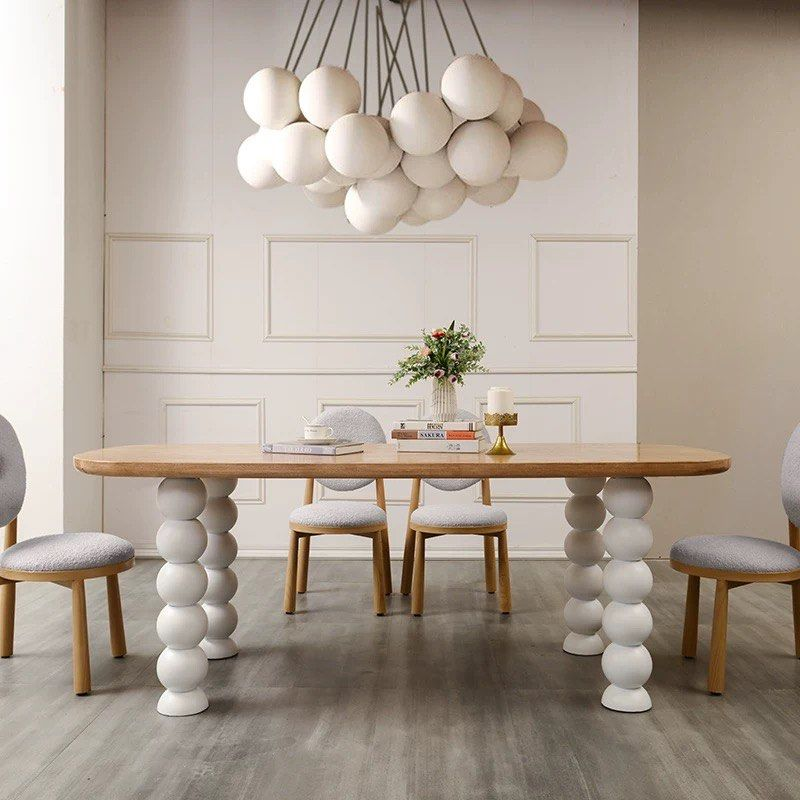 ELWIN Japandi Solid Wood Dining Table