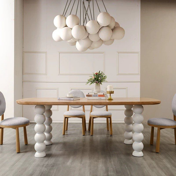 ELWIN Japandi Solid Wood Dining Table