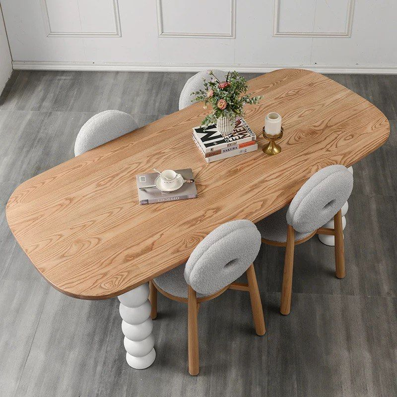 ELWIN Japandi Solid Wood Dining Table
