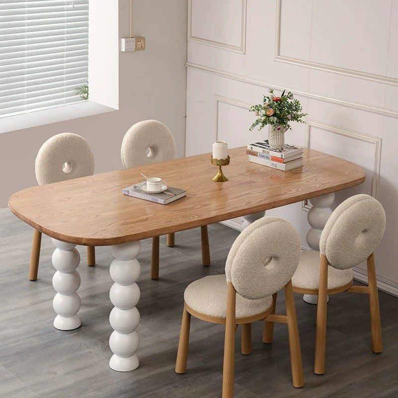 ELWIN Japandi Solid Wood Dining Table
