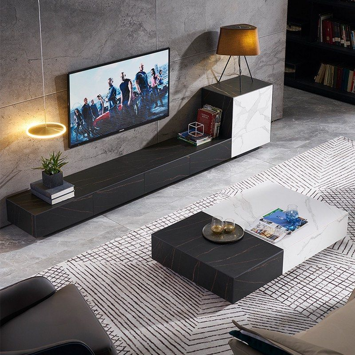 GREGON Modern Sintered Stone TV Console