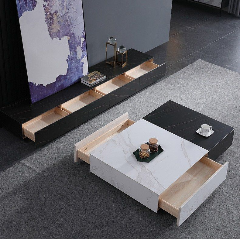 GREGON Modern Sintered Stone TV Console