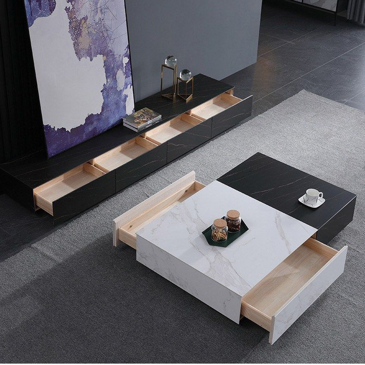 GREGON Modern Sintered Stone TV Console