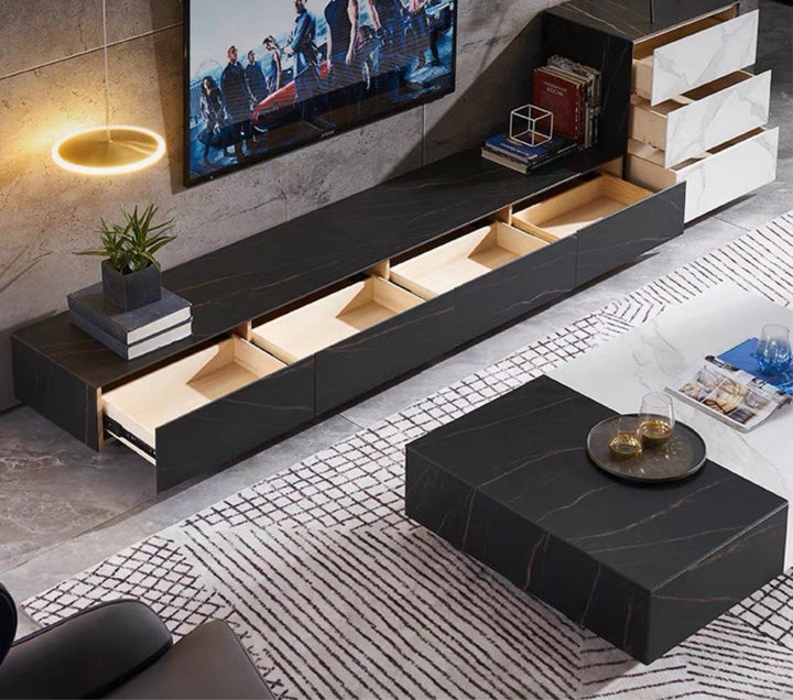 GREGON Modern Sintered Stone TV Console