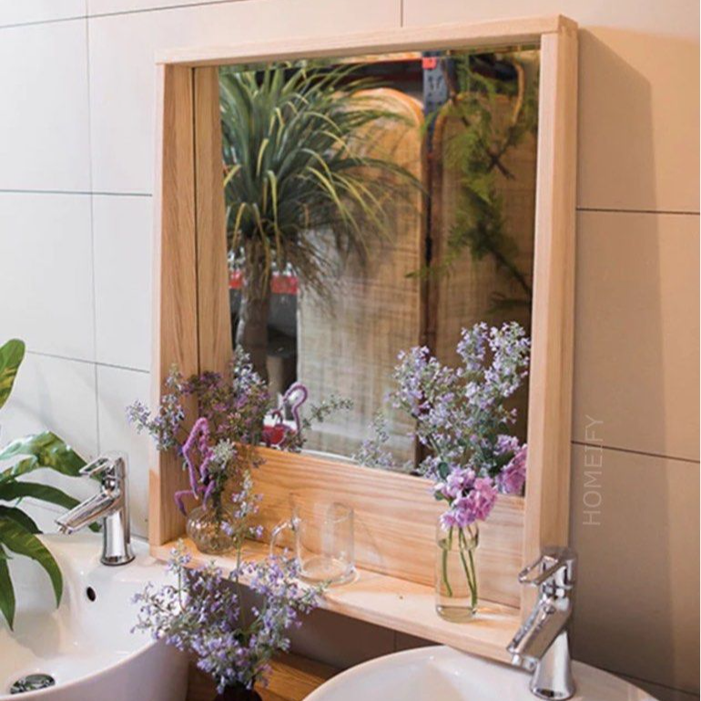 FAVIAN Solid Wood Frame Mirror