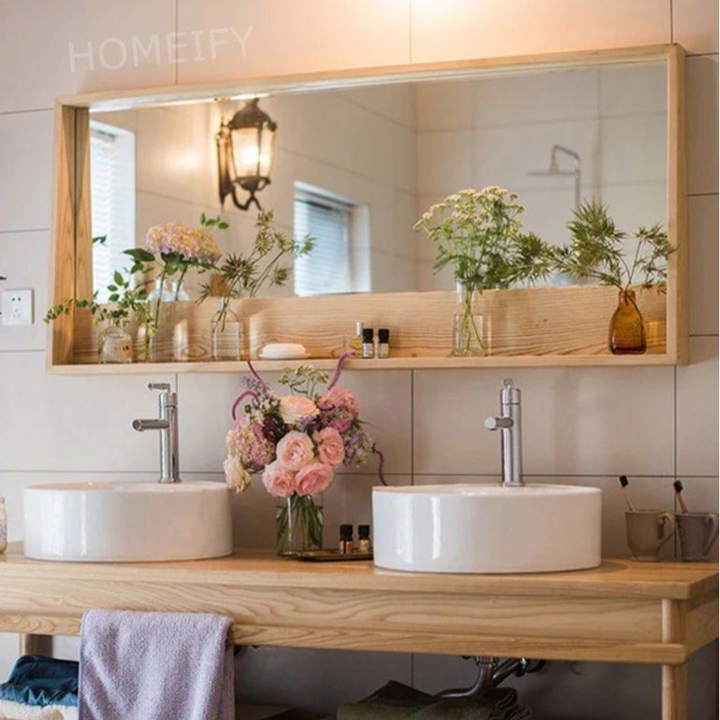 FAVIAN Solid Wood Frame Mirror
