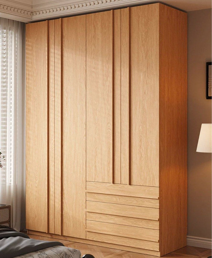 FERUEN Modern Solid Wood Wardrobe