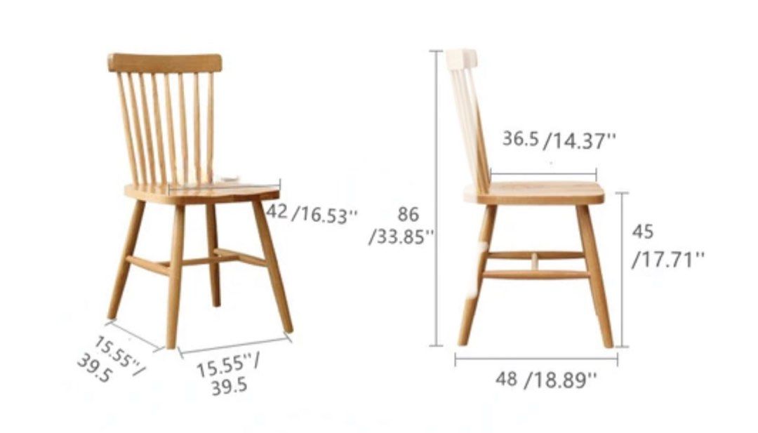 MAUL Stacking Solid Wood Dining Chair - Radical Homes Singapore