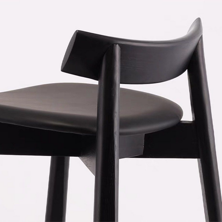 TRISHA Modern Solid Wood Bar Stool