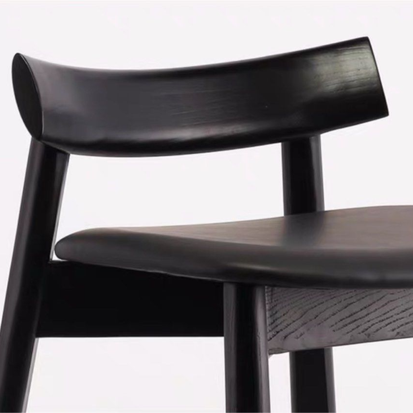 TRISHA Modern Solid Wood Bar Stool