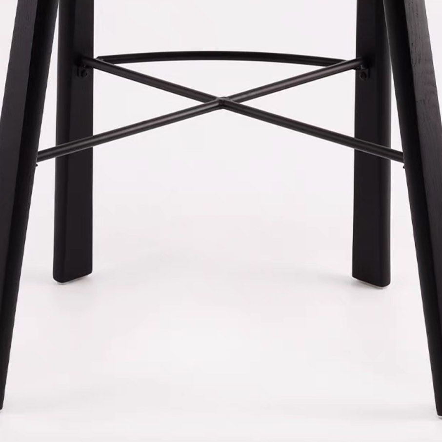TRISHA Modern Solid Wood Bar Stool