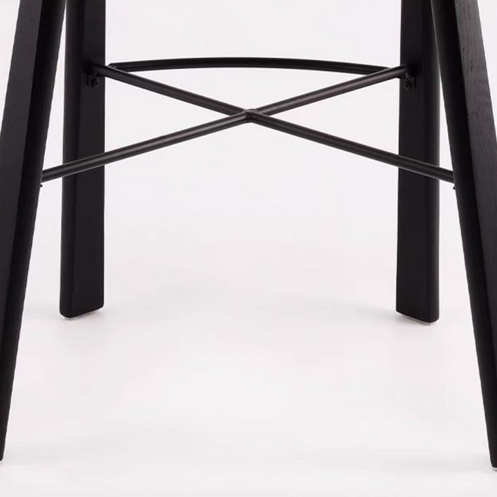 TRISHA Modern Solid Wood Bar Stool