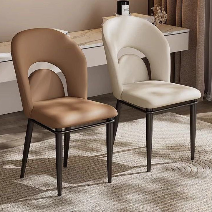 NASO Modern Leather Dining Chair - Radical Homes Singapore