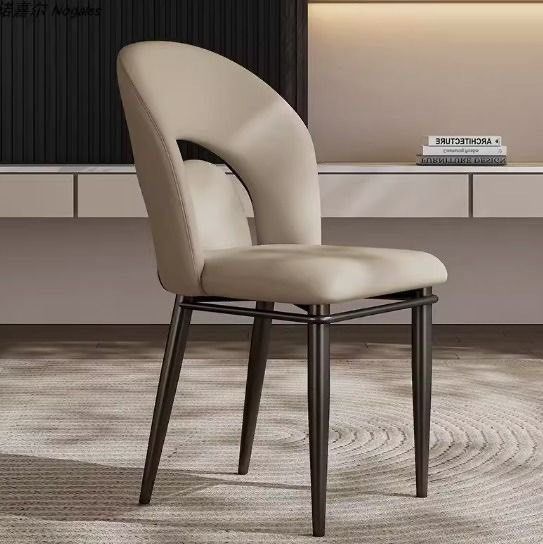 NASO Modern Leather Dining Chair - Radical Homes Singapore