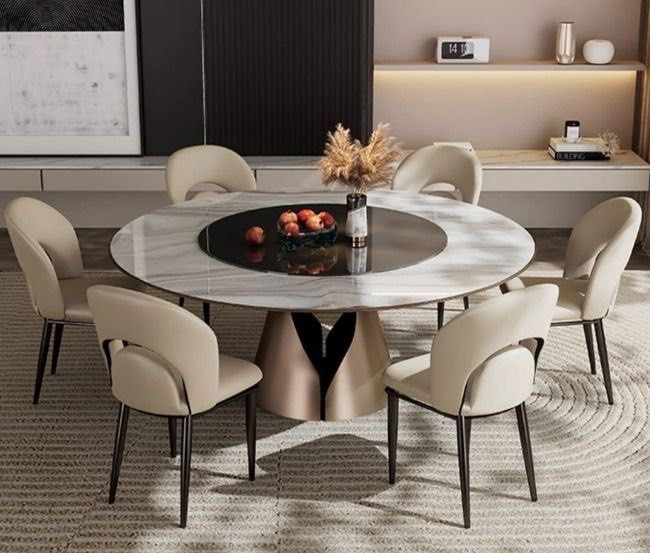 NASO Modern Leather Dining Chair - Radical Homes Singapore
