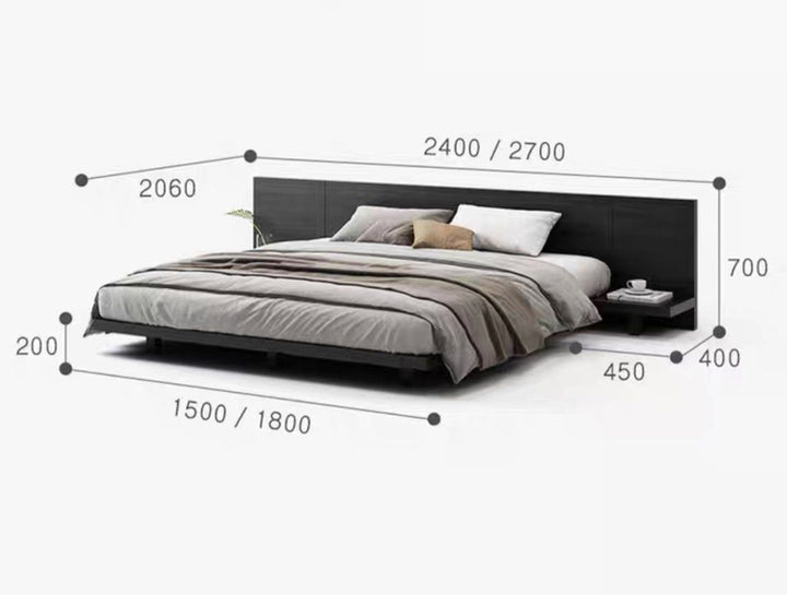 FLOATÈ Japandi Oak Wood Bedframe