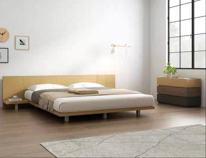 FLOATÈ Japandi Oak Wood Bedframe