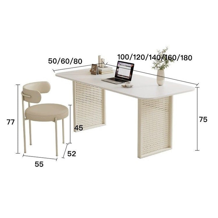 FELIXION Modern Sintered Stone Study Table