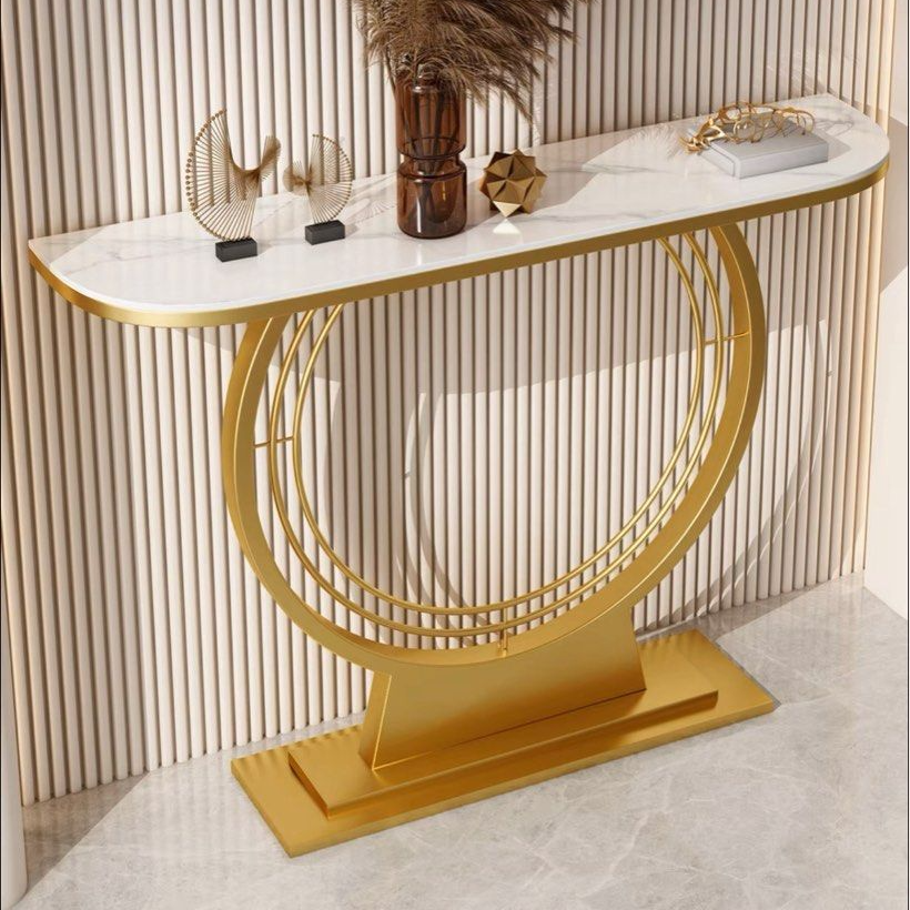 IRIS Modern Marble Console Table