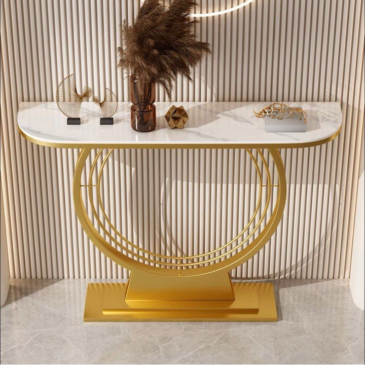 IRIS Modern Marble Console Table