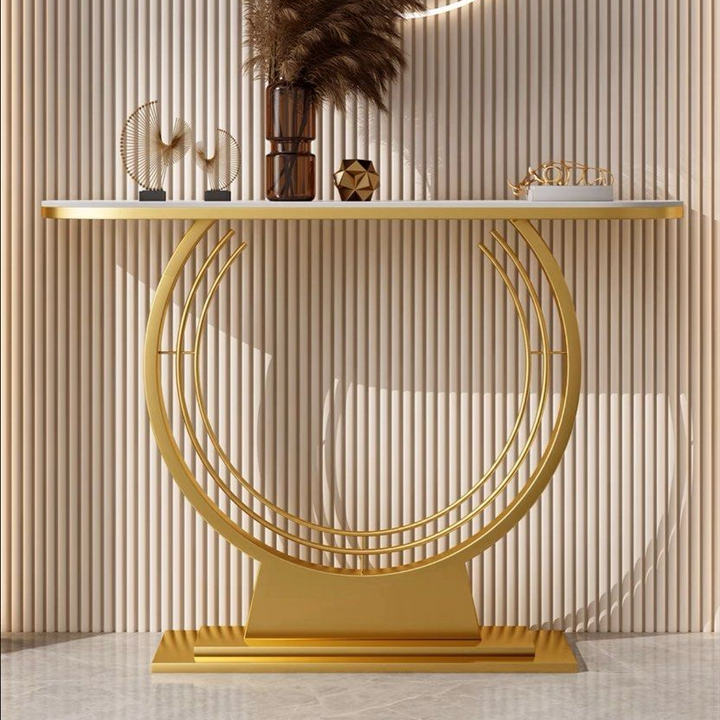 IRIS Modern Marble Console Table
