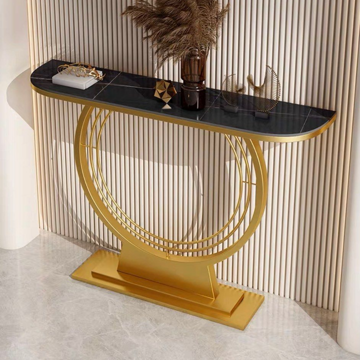 IRIS Modern Marble Console Table